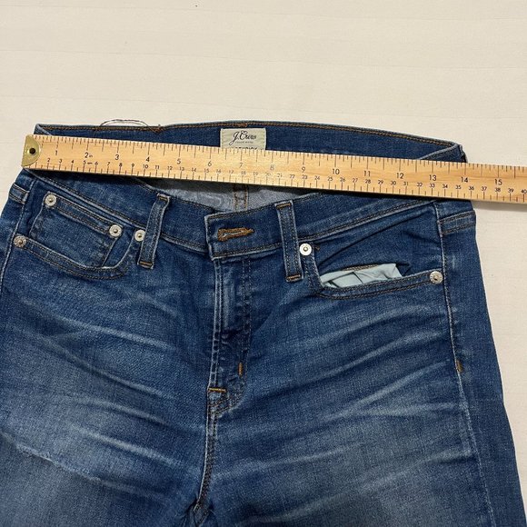 J Crew Toothpick Distressed Jeans Size 28 - Picture 7 of 7